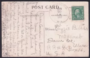 Fitchburg, Wisconsin - Dane Co. DPO (1842/1952) - 1917 PPC - Picture 1 of 2
