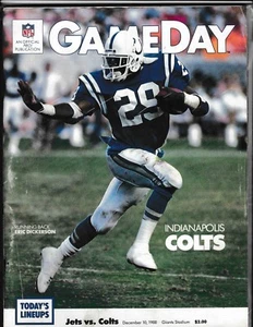 NFL Gameday Magazine Program Jets Vs. Colts December 10,1988 Eric Dickerson - Picture 1 of 1