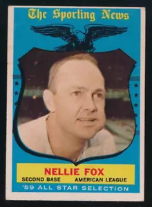 1959 Topps All Star #556 Nellie Fox Chicago White Sox en muy buen estado-excelente - Imagen 1 de 2