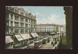 Ireland Antrim BELFAST Castle Junction Trams Thomas Brown Jewellers 1908 PPC - Picture 1 of 1