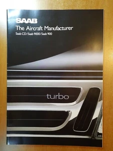 Saab CD / Saab 9000 / Saab 900 UK Market Sales Brochure 1988 28 x A4 Pages MINT - Picture 1 of 12