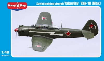 Kit modelo avión de entrenamiento soviético Mikro Mir 48-011 Yakovlev Yak-18 escala 1/48 Foto 1 de 4