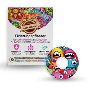 FreeStyle Libre 3 Pflaster - Monster-Mania l Diasticker® - Picture 1 of 12