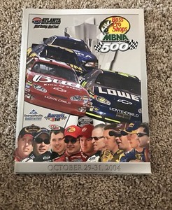 Atlanta Motor Speedway Bass Pro Shop MBNA 500 NASCAR October 2004 Magazine Book
