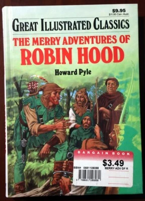 Merry Adventures of ROBIN HOOD 1990 Great Illustrated Classics Baronet Books - Imagem 1 de 3