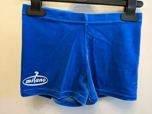 Milano Blue Velour Hipsters Size 32" - Picture 1 of 2