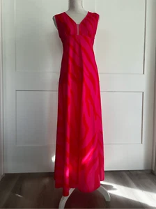 Pink Maxi Dress With Mesh Inlay - Picture 1 of 3