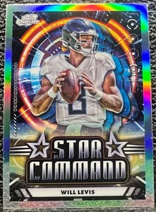 2024 Topps Cosmic Chrome Football Star Command - SC-24 Will Levis - Picture 1 of 2