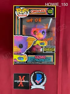 Howie Mandel firmato Entertainment Earth Gizmo Blacklight Funko Pop #1420 Beckett - Foto 1 di 4