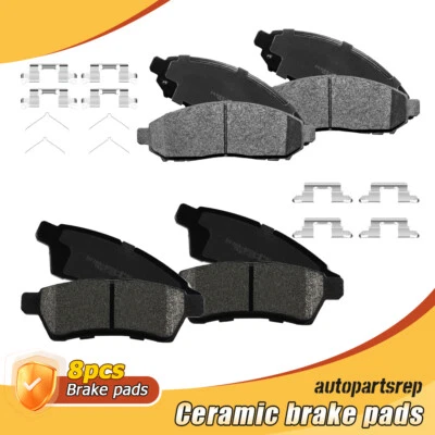Pastillas de freno delanteras traseras de cerámica para Nissan Frontier Xterra 09-12 Equator 2005-2018 Foto 1 de 4