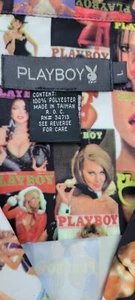 PlayBoy Vintage Magazine Cover Shirt Men's Short Sleeve Polyester Size Lg RARE! - Picture 1 of 6