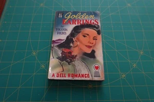 GOLDEN EARRINGS BY YOLANDA FOLDES DELL MAPBACK VINTAGE ROMANCE PULP PB - Picture 1 of 3