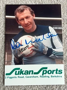 Foto firmada a mano de Bob Wilson Sukan Sports of Reading de 1980, leyenda del Arsenal FC - Imagen 1 de 3