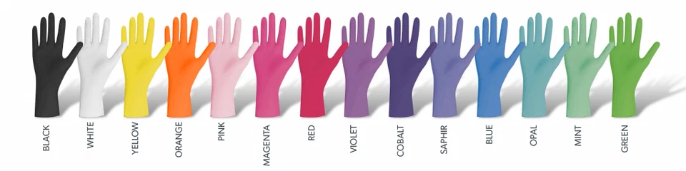 Nitrilhandschuhe Pearl Unigloves Einweghandschuhe Nitril XS-XL versch. Farben