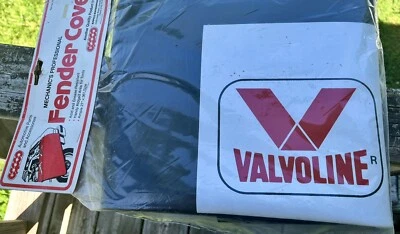 *VINTAGE*Valvoline Fender Cover Quality Farm And Fleet 27x36*NOS*In Package - Image 1 of 4