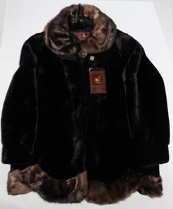 Ladies Imported High Quality Faux Fur Winter Coat Chest 46” Length 32” Size XL - Picture 1 of 4