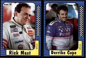 1991 MAXX Racing NASCAR Trading Cards - YOU PICK THE CARD