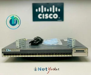 Cisco WS-C3750X-24S-S 24 Port 3750X IP Base Switch - Same Day Shipping - Picture 1 of 4