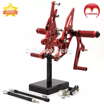 Juego trasero CNC reposapiés estriberas pedales motocicleta para Yamaha FZ8 Fazer 2010-2013 Foto 1 de 4