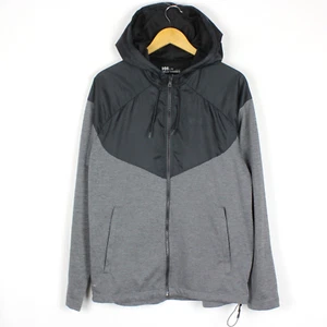 HELLY HANSEN X-COOL Men's Jumper Size L Hooded Hoodie Grey Full Zip me7539 - Picture 1 of 7