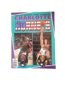 Charlotte Hornets Official Team Yearbook 1994-1995 VINTAGE 90’s NBA BASKETBALL - Picture 1 of 12