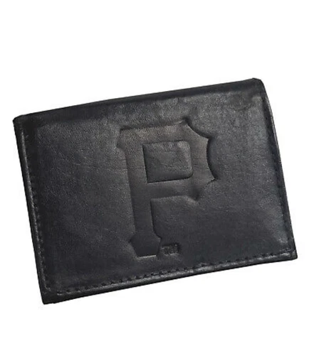 St. Louis Wholesale MLB Pittsburgh Pirates Black Tri fold Wallet Cover