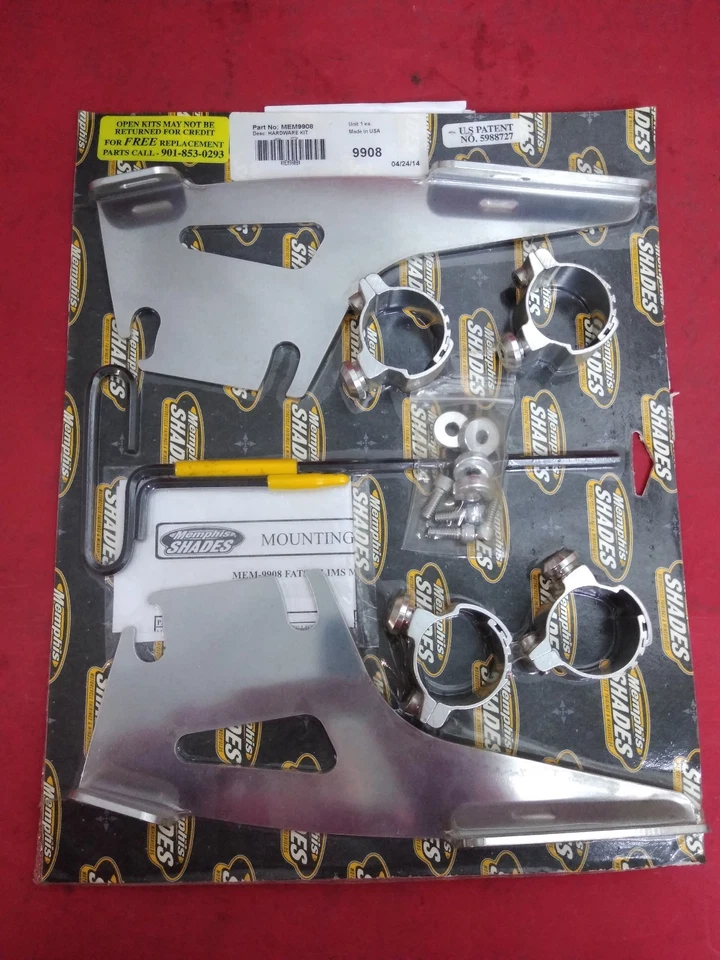 NUEVO Kit de montaje de cambio rápido Memphis Shades MEM9908 para parabrisas grasos/delgados Foto 1 de 3