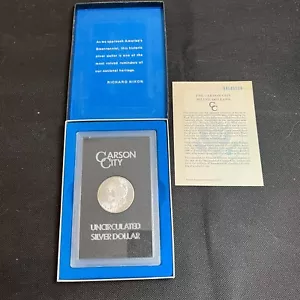 1884 CC GSA MORGAN DOLLARO ARGENTO NON IN CIRCOLAZIONE con SCATOLA & COA #112 - Foto 1 di 11