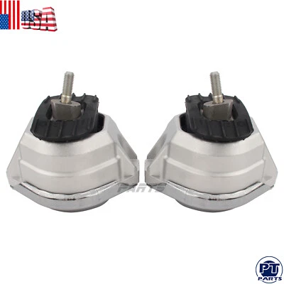 LEFT and RIGHT x2 Engine Mounts Motor Mount for BMW 2004-2010 525i 528i 530i E60 - Image 1 of 4