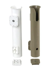 Engel Rod Holder with Mounting Base and Stainless Hardware Tan or White - Picture 1 of 4