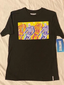 FORTNITE avatar Skully TROOP skull video GAME dance New BOYS Youth T-Shirt EPIC! - Picture 1 of 5