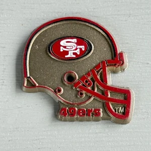 Vintage SAN FRANCISCO 49ERS Football Helmet Rubber Magnet Standings Board NFL - Picture 1 of 6