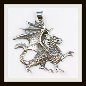 STERLINGSILBER ZÜGELLOSER DRACHE ANHÄNGER ~ KOSTENLOSER & SCHNELLER VERSAND - Bild 1 von 1