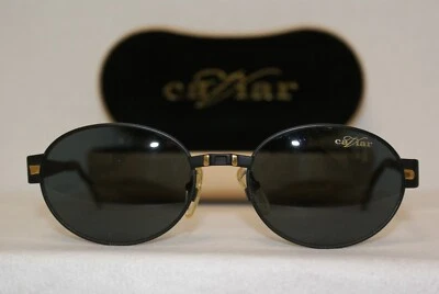 Caviar New Vintage 7370 56-20-140 Black/Gold With Original Case! - Image 1 of 4