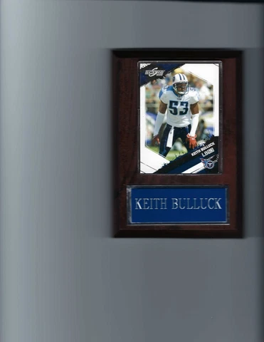 KEITH BULLUCK PLAQUE TENNESSEE TITANS FOOTBALL NFL   C Cover