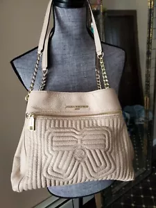 Karl Lagerfeld Paris beige purse rose Floral Flower Shoulder Bag - Picture 1 of 14