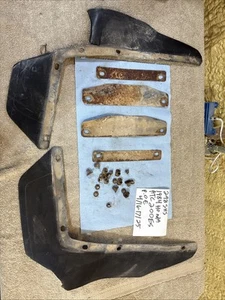 1984 Honda Atc 200 Es Rear Mudflaps Splash Guard Set With Hardware 298 - Foto 1 di 13