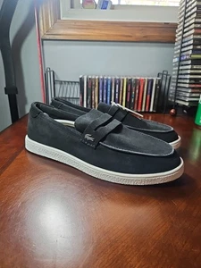 Mocasines de gamuza Cochet para hombre - negro/blanco talla 12  - Imagen 1 de 18