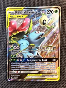 Pokémon | Celebi & Venusaur GX Sm167 Tag Team Up Sole & Luna Promo 2019 Italiano - Foto 1 di 12