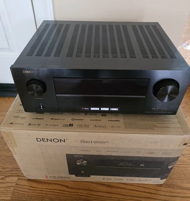 Denon AVR-X4800H 9.4-CHANNEL AV Receiver 8K Ultra HD 125W - Image 1 of 2