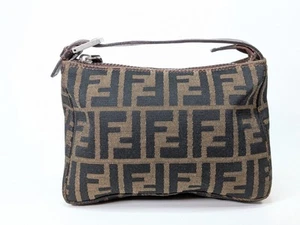 FENDI zucca Accessory Pouch bag Purse Authentic - Picture 1 of 23