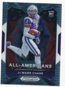 JA'MARR CHASE 2021 PANINI PRIZM ALL-AMERICAN #185 RC ROOKIE BENGALS MINT - Picture 1 of 2