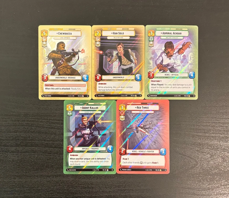 [NM] Star Wars Unlimited Season 0 Sector Qualifier Promos -- Full Set - Image 1 of 1