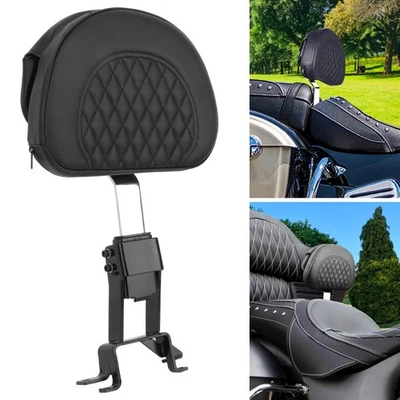 Driver Rider Backrest For Indian Chieftain Roadmaster Dark Horse Elite 2014-2023 Foto 1 de 4