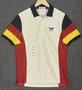Camisa Polo Agtawh Para Hombre Mediana Multicolor Logo Mariposa Manga Corta Informal - Imagen 1 de 10