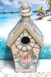 Maxcera Mosaic Tile Decorative Accent Birdhouse - Picture 1 of 12