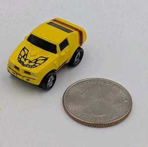 1973 PONTIAC TRANS AM Micro Machine car yellow/dark blue GALOOB 1987 firebird - Picture 1 of 6