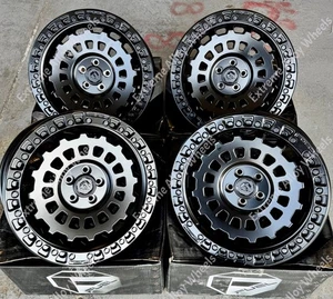 17" Black Zephyr Alloy Wheels Fits Subaru Baja Forester Legacy Outback 5x100 - Picture 1 of 3