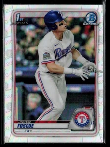 2020 Bowman Draft Chrome Refractor #BD-124 Justin Foscue 1st - Bild 1 von 2