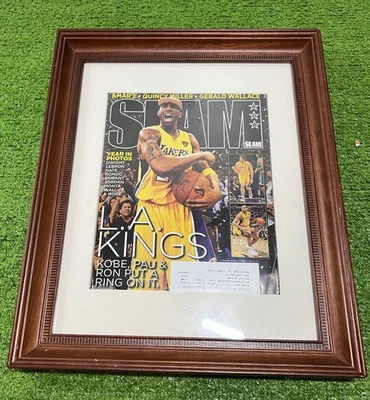 Slam Magazine September 2010 Kobe Bryant Title Issue LA Lakers W/Poster Framed - Image 1 of 4